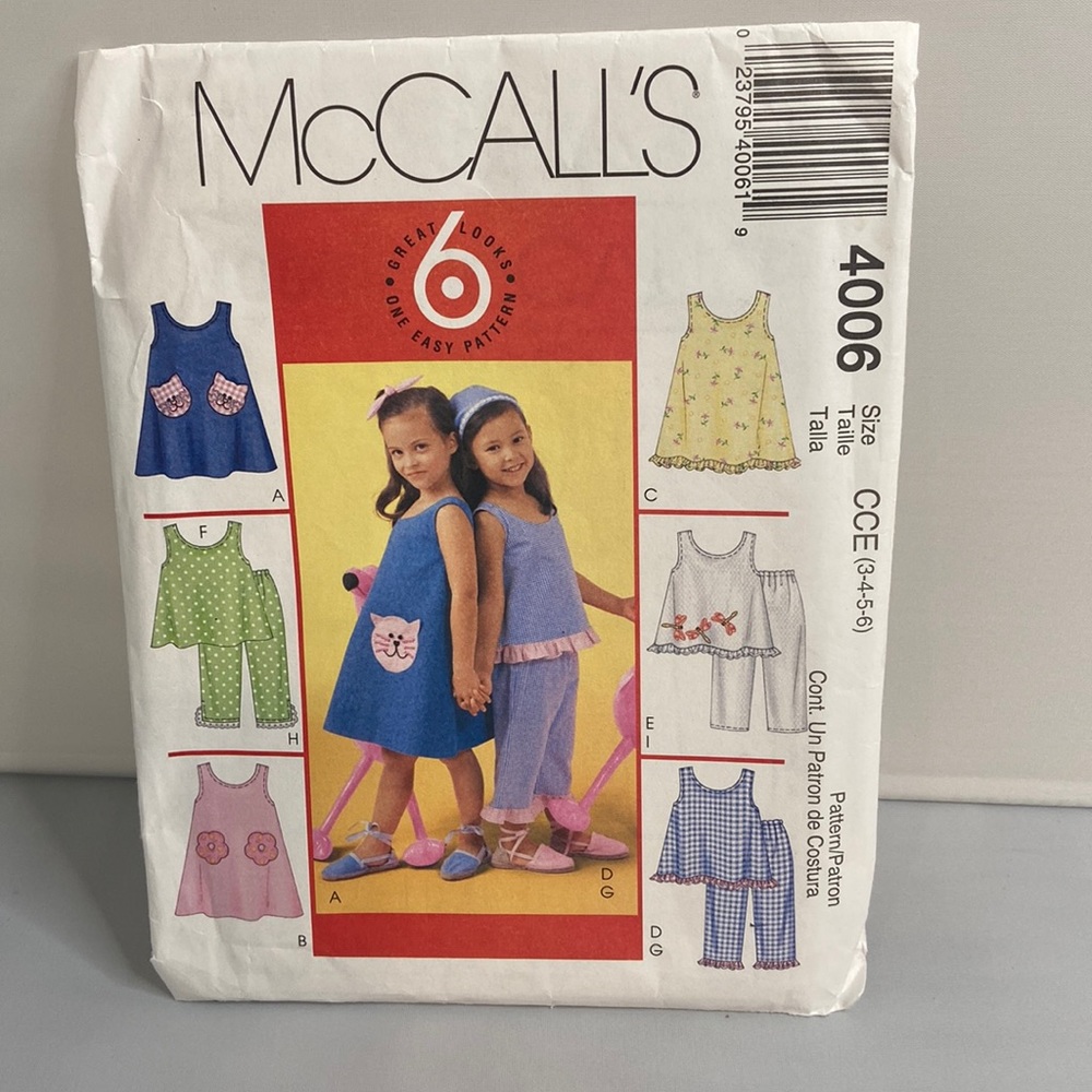 4006 McCall’s Pattern